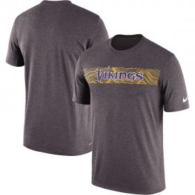Wholesale Cheap Minnesota Vikings Nike Sideline Seismic Legend Performance T-Shirt Charcoal