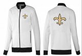 Wholesale Cheap NFL New Orleans Saints Team Logo Jacket White_1