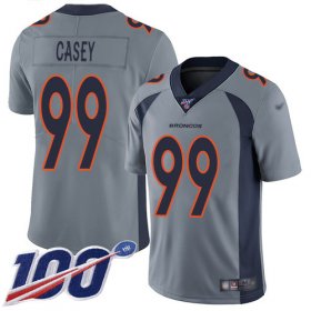 Wholesale Cheap Nike Broncos #99 Jurrell Casey Gray Youth Stitched NFL Limited Inverted Legend 100th Season Jersey