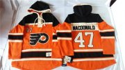 Wholesale Cheap Flyers #47 Andrew MacDonald Orange Sawyer Hooded Sweatshirt Stitched NHL Jersey