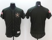 Wholesale Cheap Astros Blank Green Flexbase Authentic Collection Salute to Service Stitched MLB Jersey
