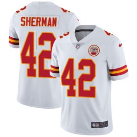 Wholesale Cheap Nike Chiefs #42 Anthony Sherman White Men\'s Stitched NFL Vapor Untouchable Limited Jersey