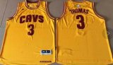 Wholesale Cheap Cleveland Cavaliers #3 Thomas Gold Alternate Stitched NBA Jersey