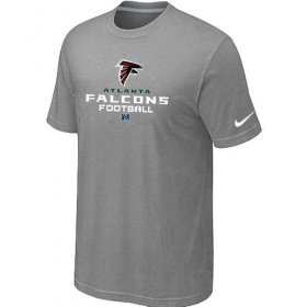 Wholesale Cheap Nike Atlanta Falcons Critical Victory NFL T-Shirt Light Grey