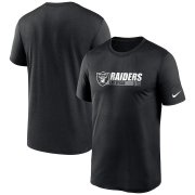 Wholesale Cheap Las Vegas Raiders Nike Fan Gear Team Conference Legend Performance T-Shirt Black