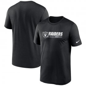 Wholesale Cheap Las Vegas Raiders Nike Fan Gear Team Conference Legend Performance T-Shirt Black