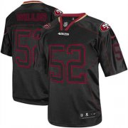 Wholesale Cheap Nike 49ers #52 Patrick Willis Lights Out Black Men's Stitched NFL Elite Jersey