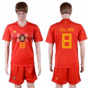 Wholesale Cheap Belgium #8 Fellaini Red Soccer Country Jersey