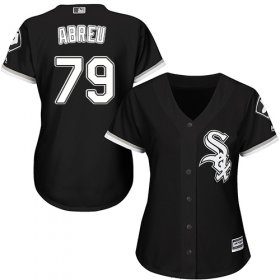 Wholesale Cheap White Sox #79 Jose Abreu Black Alternate Women\'s Stitched MLB Jersey