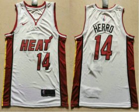 Wholesale Cheap Men\'s Miami Heat #14 Tyler Herro White 2019 Nike Swingman Stitched NBA Jersey