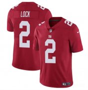 Cheap Men's New York Giants #2 Drew Lock Red Vapor Untouchable Limited Football Stitched Jersey