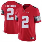 Wholesale Cheap Ohio State Buckeyes 2 Marshon Lattimore Red 2018 Spring Game College Football Limited Jersey