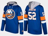 Wholesale Cheap Islanders #52 Ross Johnston Blue Name And Number Hoodie