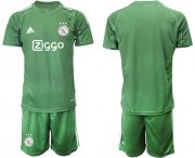 Wholesale Cheap Ajax Blank Green Goalkeeper Soccer Club Jersey