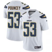 Wholesale Cheap Nike Chargers #53 Mike Pouncey White Youth Stitched NFL Vapor Untouchable Limited Jersey