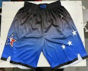 Cheap Men's 2023 All Star Blue With Game Swingman Hot Press Shorts