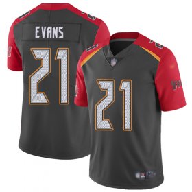 Wholesale Cheap Nike Buccaneers #21 Justin Evans Gray Youth Stitched NFL Limited Inverted Legend Jersey