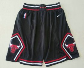 Wholesale Cheap Men\'s Chicago Bulls Black 2019 Nike Swingman Stitched NBA Shorts