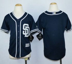 Wholesale Cheap Padres Blank Navy Blue Alternate 1 Stitched Youth MLB Jersey