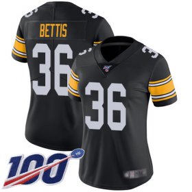 Wholesale Cheap Nike Steelers #36 Jerome Bettis Black Alternate Women\'s Stitched NFL 100th Season Vapor Limited Jersey