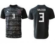 Wholesale Cheap Mexico #3 Salcedo Black Soccer Country Jersey