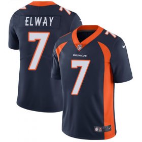 Wholesale Cheap Nike Broncos #7 John Elway Navy Blue Alternate Men\'s Stitched NFL Vapor Untouchable Limited Jersey