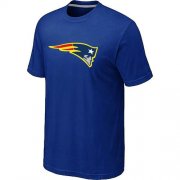 Wholesale Cheap New England Patriots Neon Logo Charcoal T-Shirt Blue