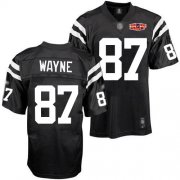 Wholesale Cheap Colts #87 Reggie Wayne Black Shadow With Super Bowl Patch Stitched NFL Jersey