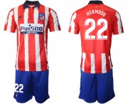 Wholesale Cheap Men 2020-2021 club Atletico Madrid home 22 red Soccer Jerseys