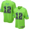 Wholesale Cheap Nike Seahawks #12 Fan Green Alternate Men's Stitched NFL Limited Strobe Jersey