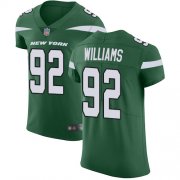 Wholesale Cheap Nike Jets #92 Leonard Williams Green Team Color Men's Stitched NFL Vapor Untouchable Elite Jersey