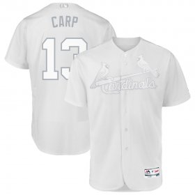 Wholesale Cheap St. Louis Cardinals #13 Matt Carpenter Carp Majestic 2019 Players\' Weekend Flex Base Authentic Player Jersey White