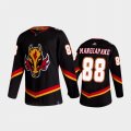 Wholesale Cheap Men's Calgary Flames #88 Andrew Mangiapane Reverse Retro 2020-21 Black Authentic Jersey