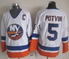 Wholesale Cheap Islanders #5 Denis Potvin White CCM Throwback Stitched NHL Jersey