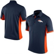 Wholesale Cheap Men's Nike NFL Denver Broncos Navy Team Issue Performance Polo