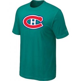 Wholesale Cheap Montreal Canadiens Big & Tall Logo Teal Green NHL T-Shirt