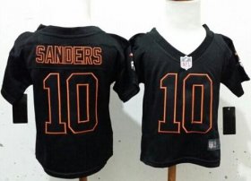 Wholesale Cheap Toddler Nike Broncos #10 Emmanuel Sanders Lights Out Black Stitched NFL Elite Jersey