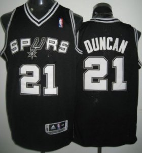 Wholesale Cheap San Antonio Spurs #21 Tim Duncan Black Swingman Jersey