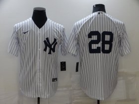 Wholesale Cheap Men\'s New York Yankees #28 Josh Donaldson White Cool Base Stitched Baseball Jersey