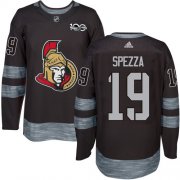 Wholesale Cheap Adidas Senators #19 Jason Spezza Black 1917-2017 100th Anniversary Stitched NHL Jersey