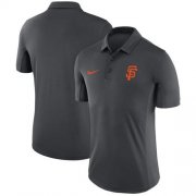 Wholesale Cheap Men's San Francisco Giants Nike Anthracite Franchise Polo