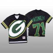 Wholesale Cheap NFL Green Bay Packers #71 Rick Wagner Black Men's Mitchell & Nell Big Face Fashion Limited NFL Jersey