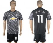 Wholesale Cheap Manchester United #11 Martial Black Soccer Club Jersey
