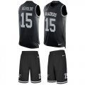 Wholesale Cheap Nike Raiders #15 Nelson Agholor Black Team Color Men's Stitched NFL Limited Tank Top Suit Jersey