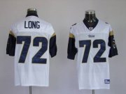 Wholesale Cheap Rams #72 New Player Chris Long Stitched White NFL Jersey