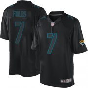 Wholesale Cheap Nike Jaguars #7 Nick Foles Black Men's Stitched NFL Impact Limited Jersey