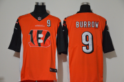 Wholesale Cheap Men's Cincinnati Bengals #9 Joe Burrow Orange 2020 Team Logo Number Vapor Untouchable Stitched NFL Nike Fashion Limited Jersey