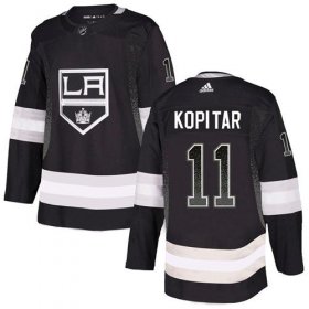 Wholesale Cheap Adidas Kings #11 Anze Kopitar Black Home Authentic Drift Fashion Stitched NHL Jersey