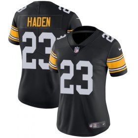 Wholesale Cheap Nike Steelers #23 Joe Haden Black Alternate Women\'s Stitched NFL Vapor Untouchable Limited Jersey