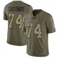 Wholesale Cheap Nike Colts #74 Anthony Castonzo Olive/Camo Men's Stitched NFL Limited 2017 Salute To Service Jersey